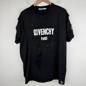 Givenchy Paris Distressed T-Shirt