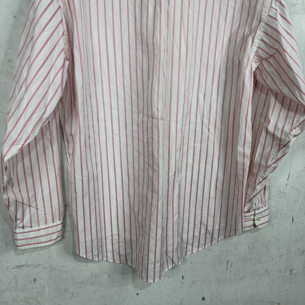 Supreme x MM6 Pinstriped Pink Shirt
