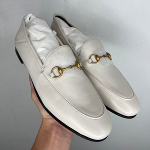Gucci Horsebit White Loafer