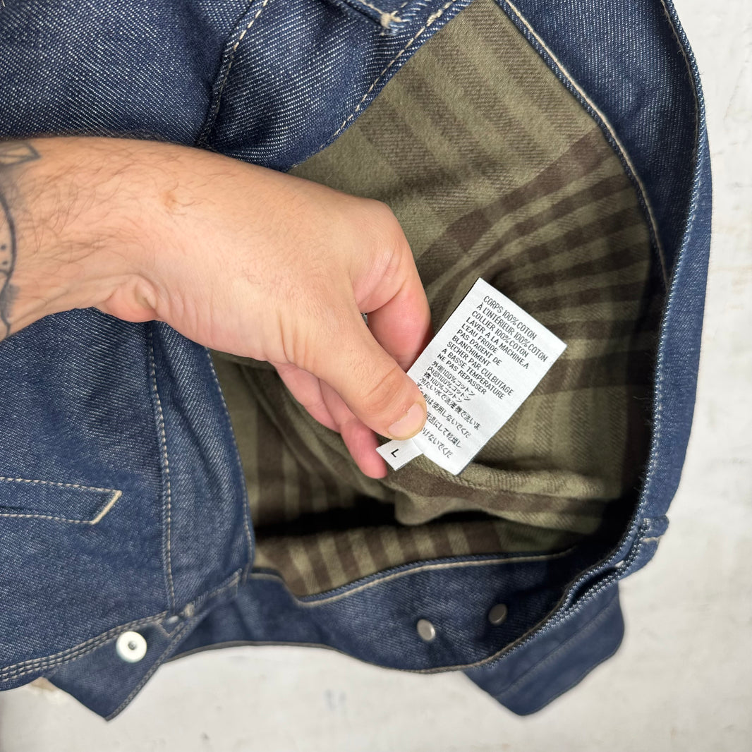 Yeezy Season 6 Flannel Lined Denim Jacket