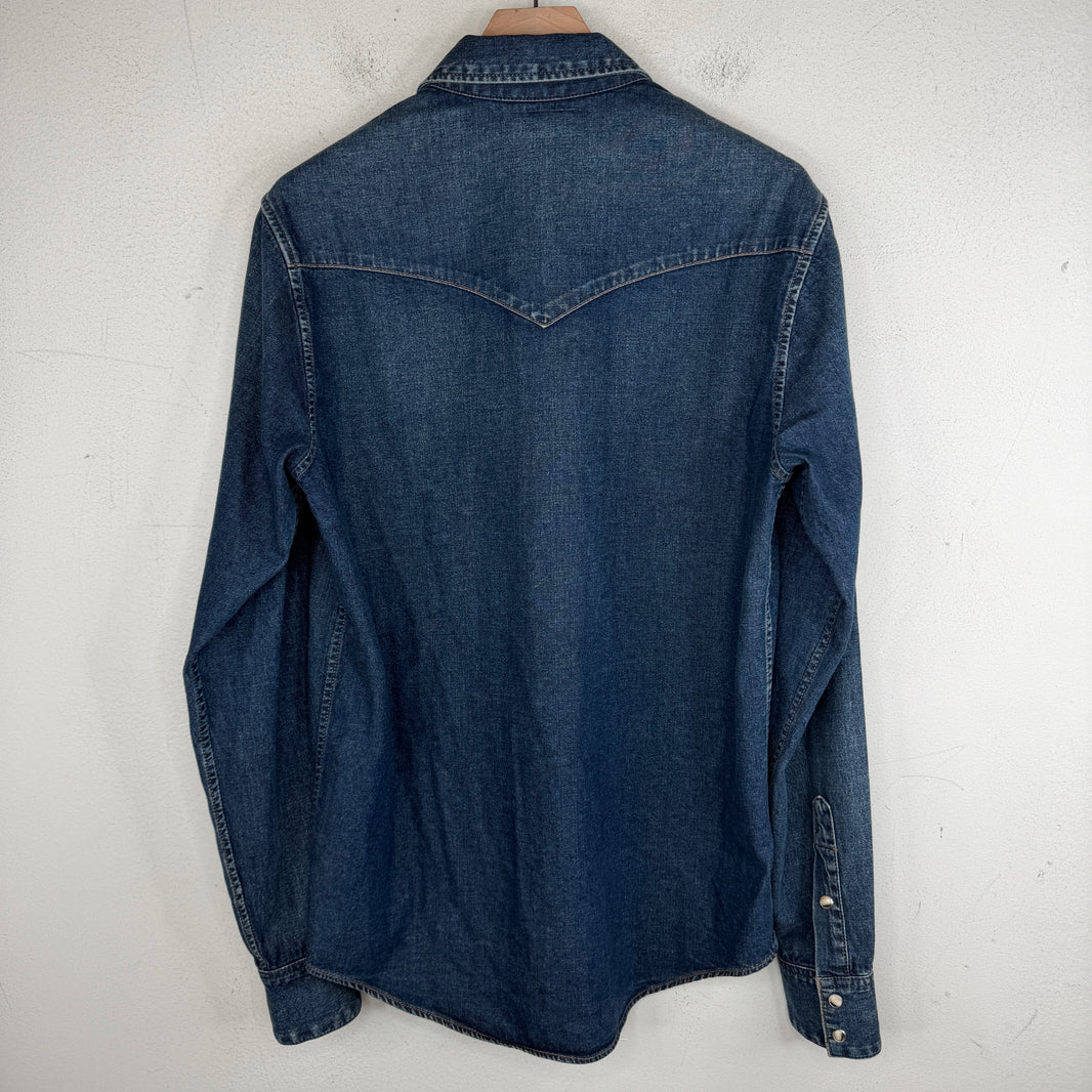 Celine Snap Button Denim LS Shirt