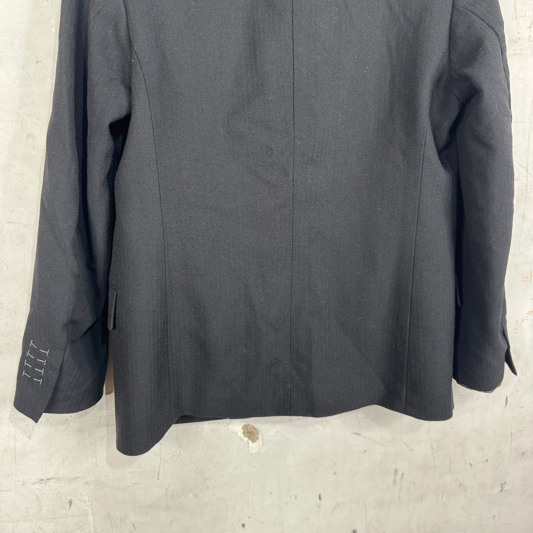 Margiela Herringbone Wool Tailor Stitch Blazer