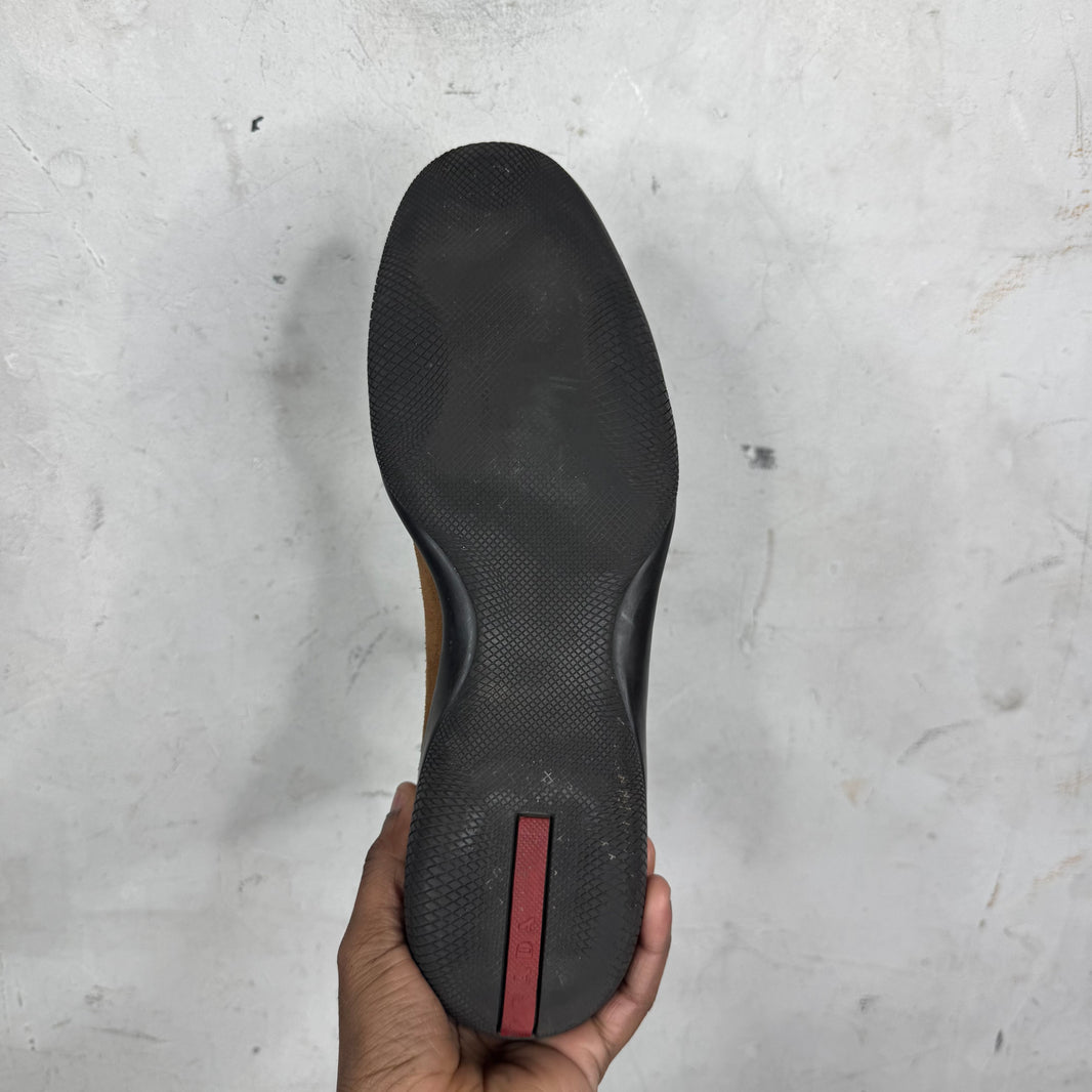 Prada Brown Chelsea Boots