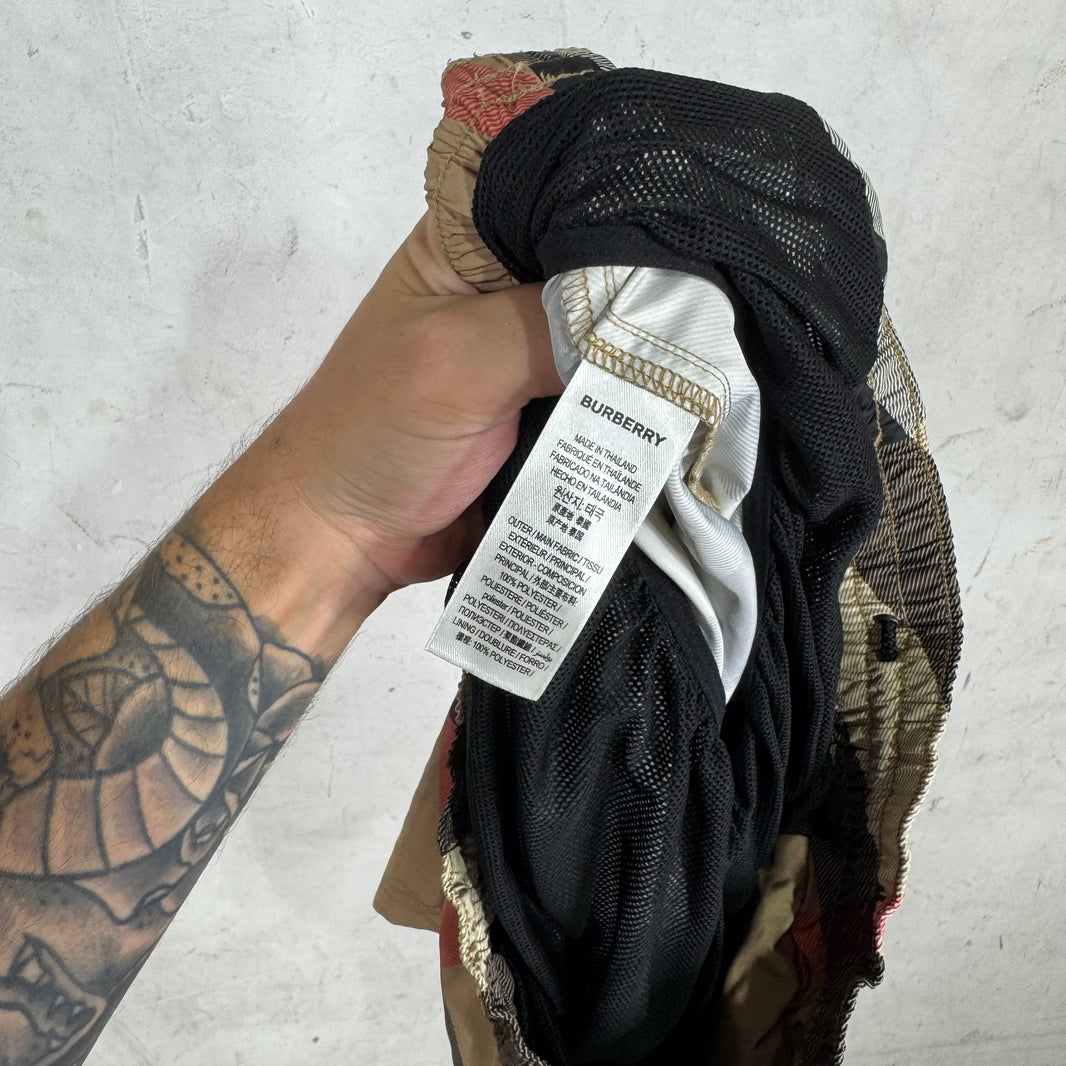 Burberry Plaid Swim Trunks