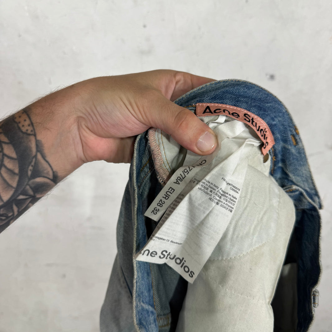 Acne Studios Penicillin Distressed Baggy Jeans