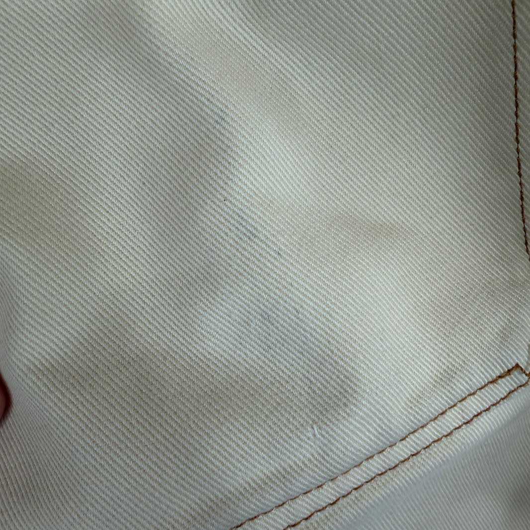 Wales Bonner Cream Contrast Stitch Trousers