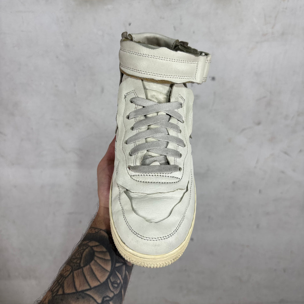 Nike x CDG White Leather AF1's