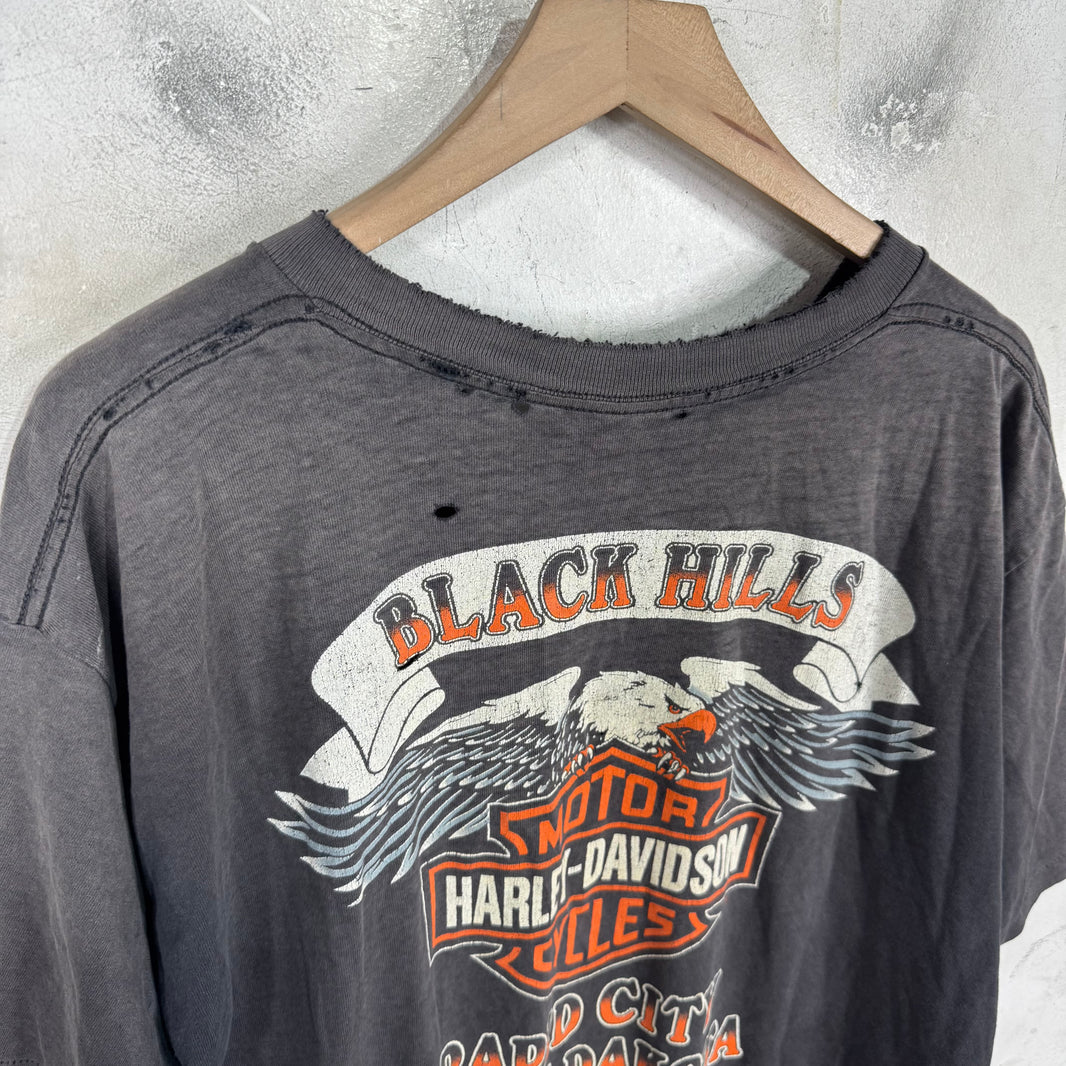 Vintage Harley Davidson Smoked Emblem T-Shirt
