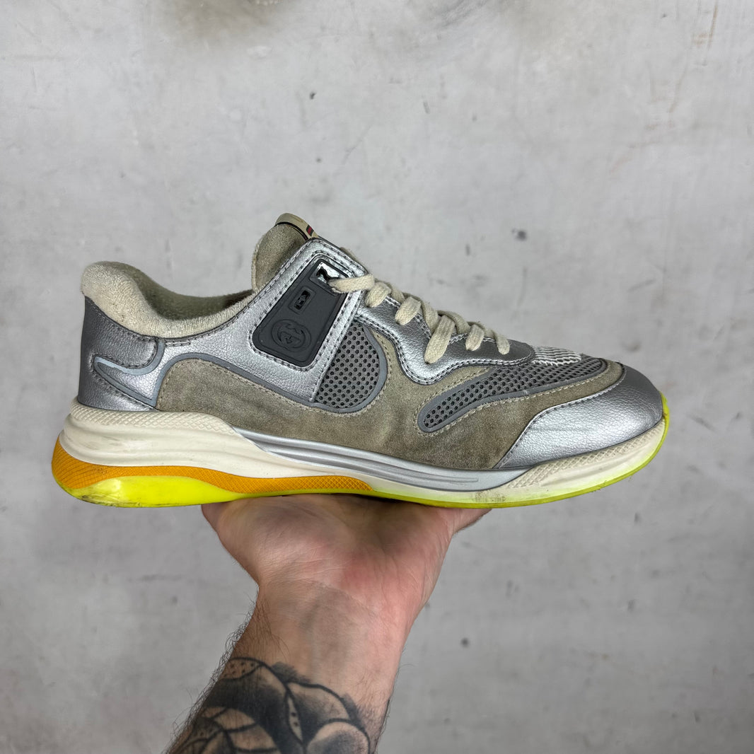 Gucci Silver Ultrapace Sneakers