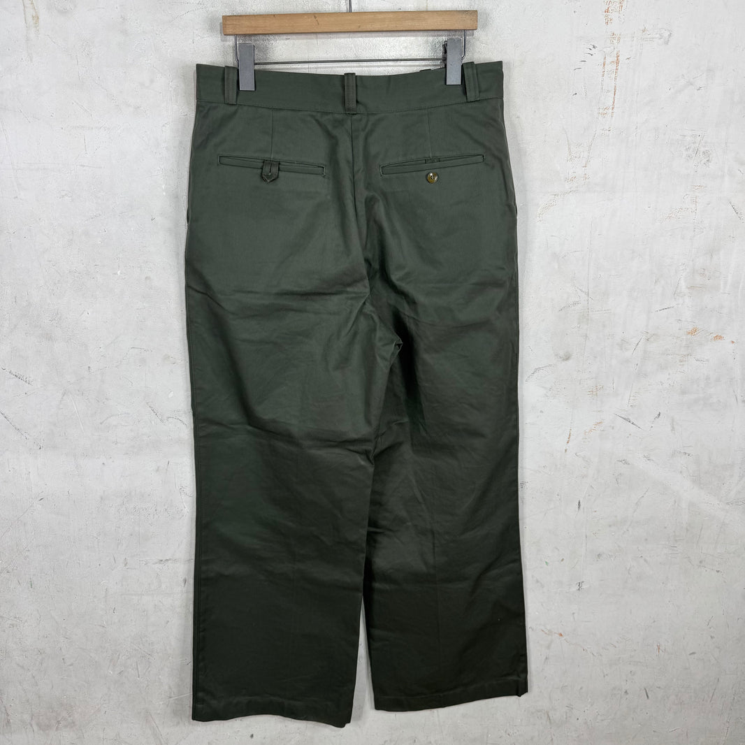 Acne Studios Olive Canvas Work Pants
