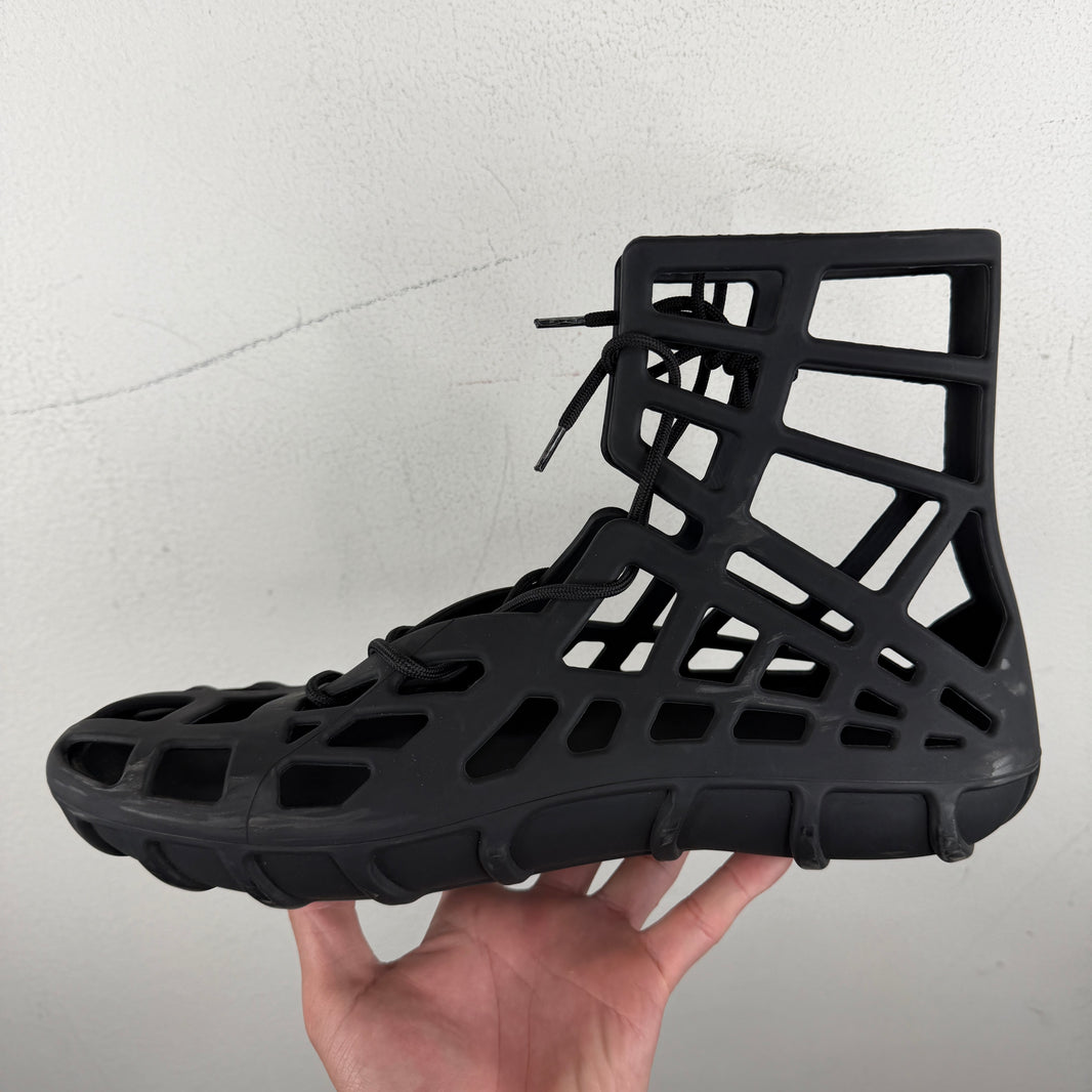 Bottega Veneta Black Atlas Sandals
