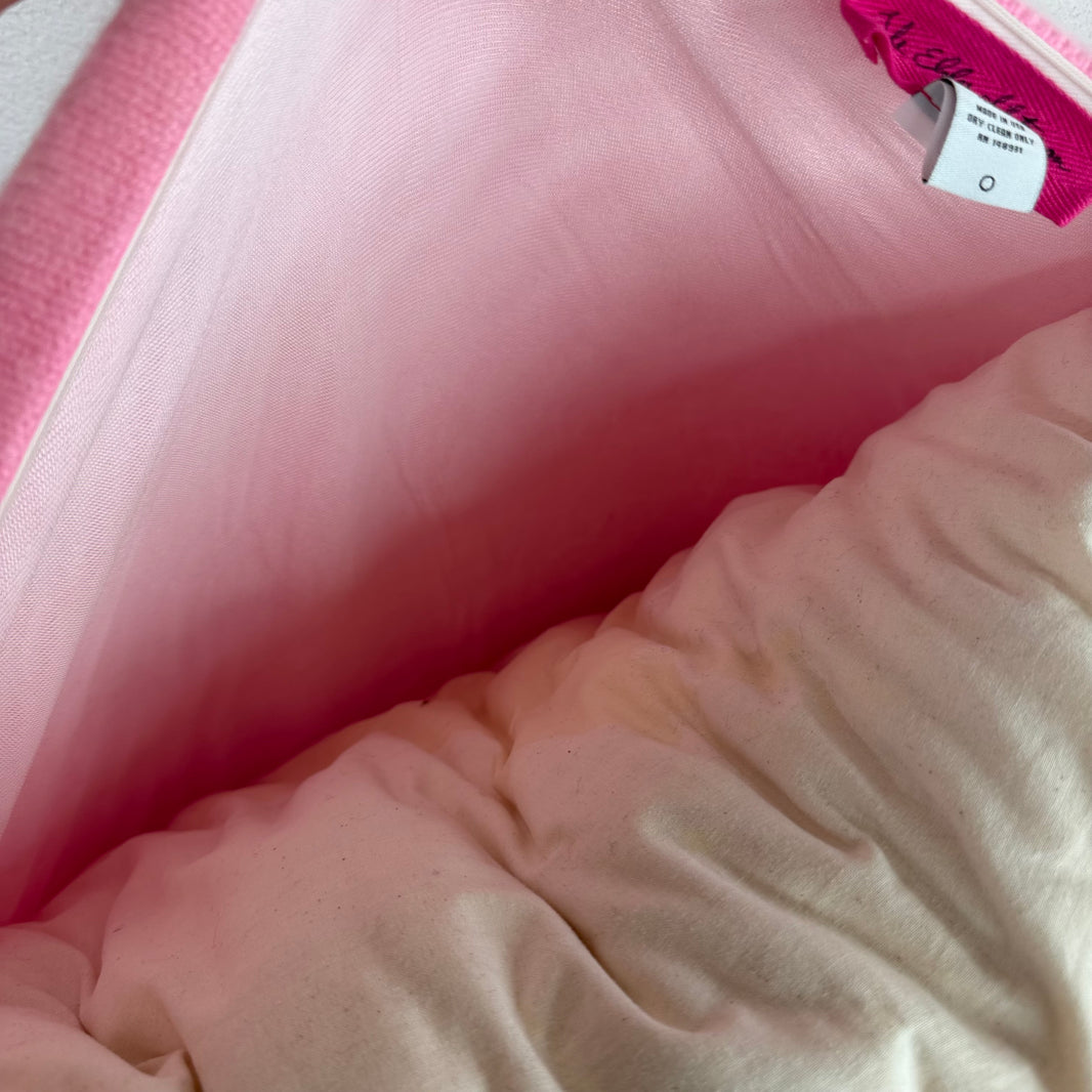 Elder Statesman Pink Cashmere Pillow
