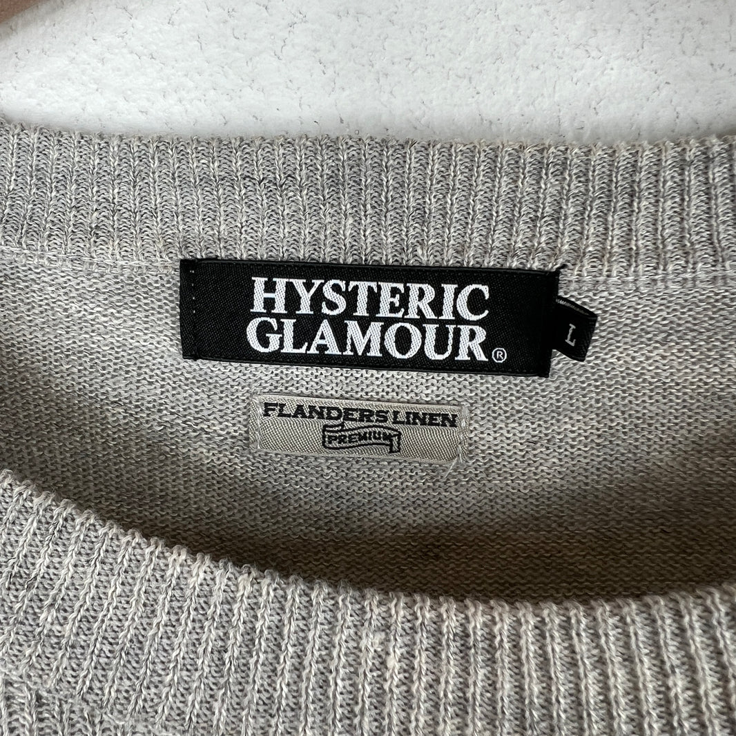 Hysteric Glamour Grey Linen Sweater