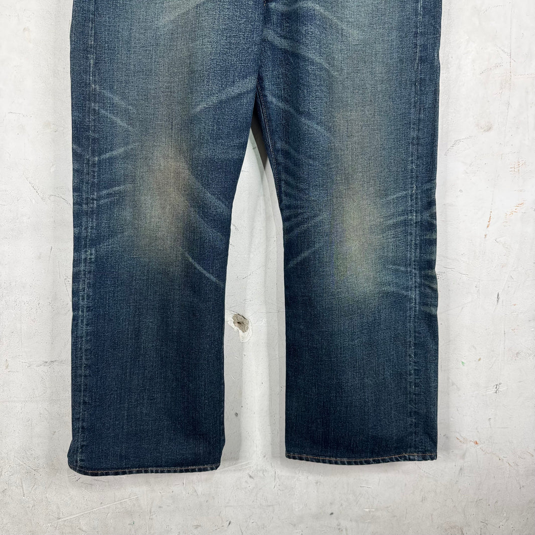 RRL Looser Fit Medium Wash Jeans