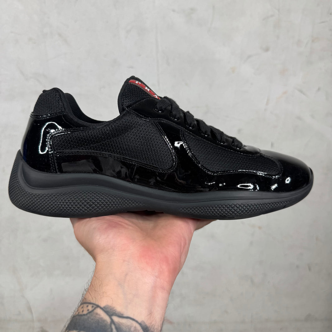 Prada Triple Black Patent Americas Cup