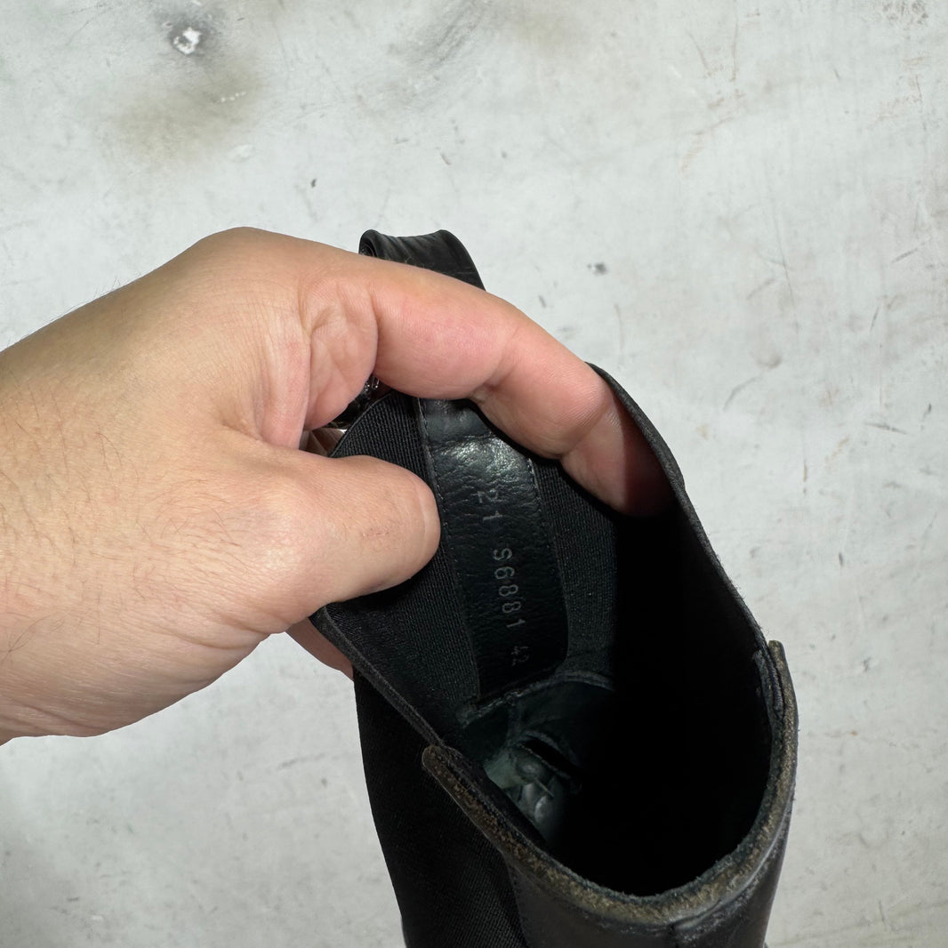 Rick Owens Leather Bozo Beetle Boots