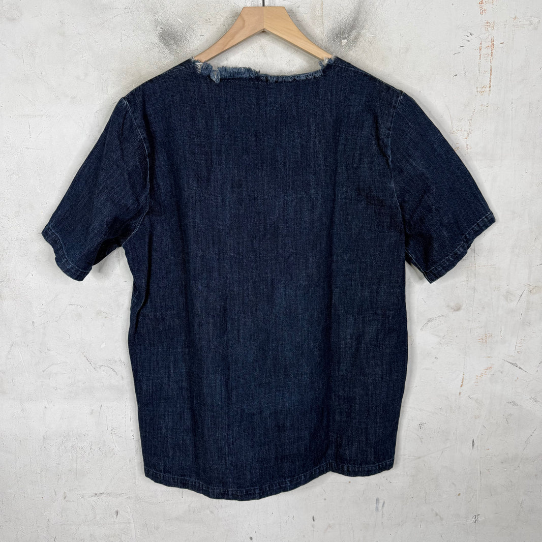 Our Legacy Indigo Dyed Shirting Denim Top