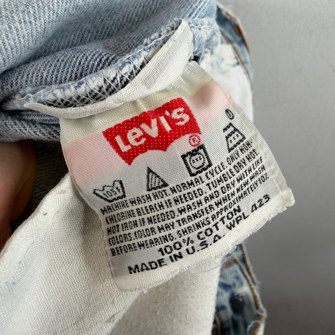 Vintage Repaired Levi's 501XX Denim Jeans
