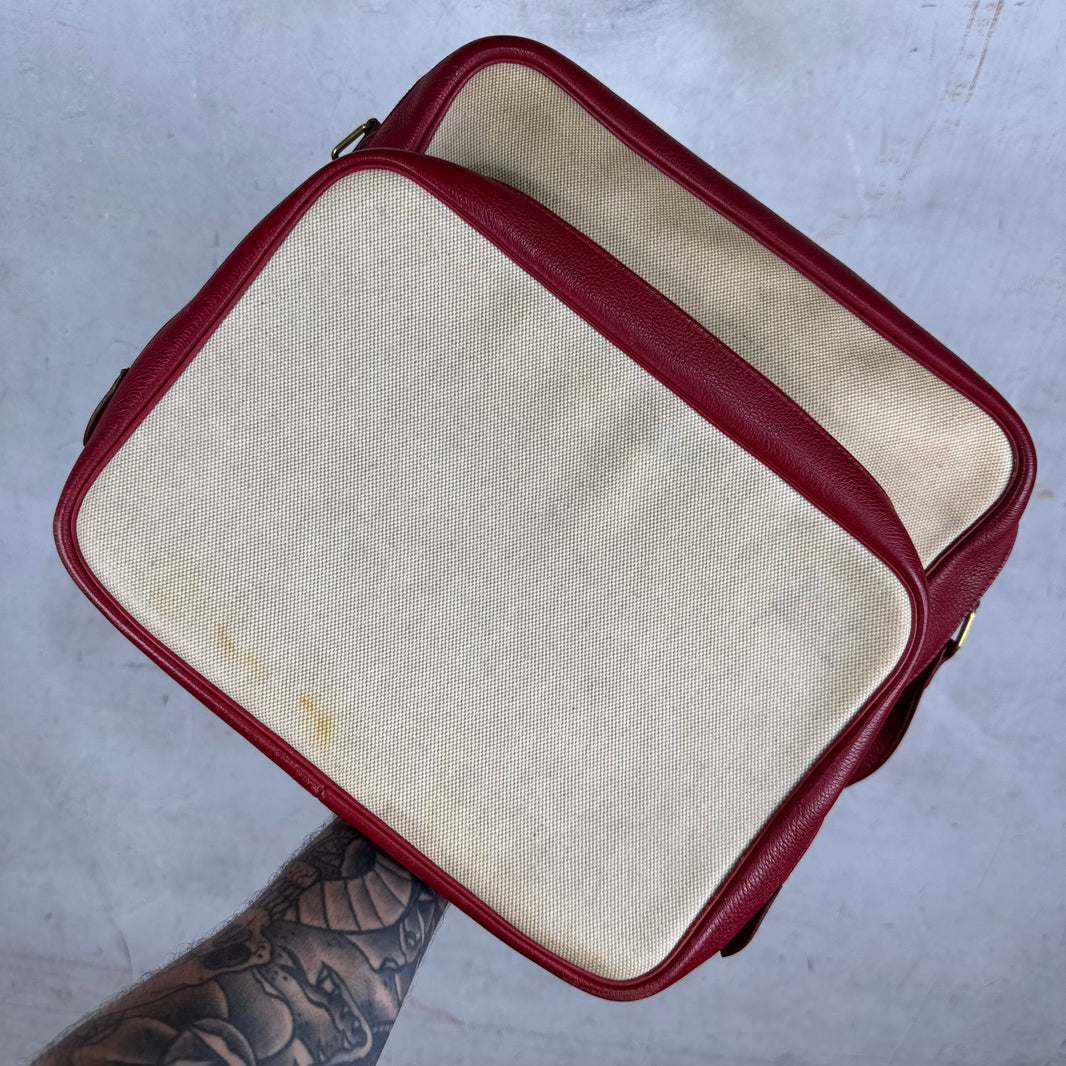 Hermes Victoria Toile Shoulder Bag
