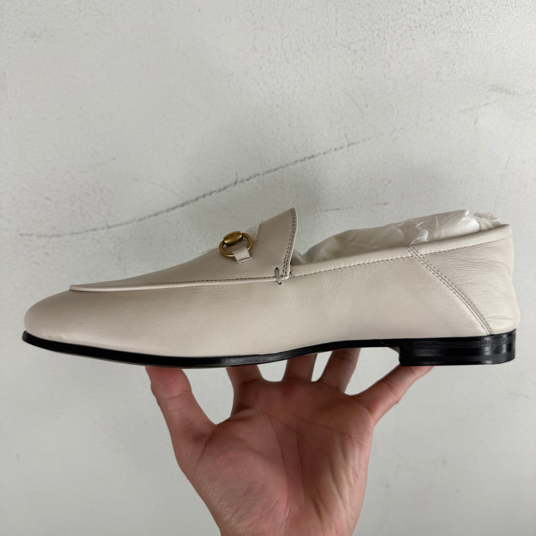 Gucci Horsebit White Loafer