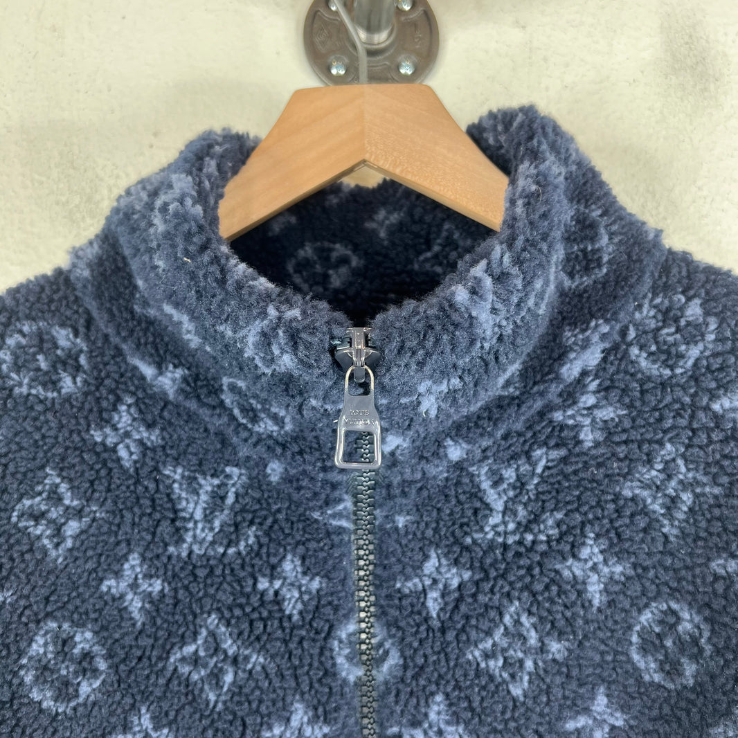Louis Vuitton Monogram Fleece Zip Jacket