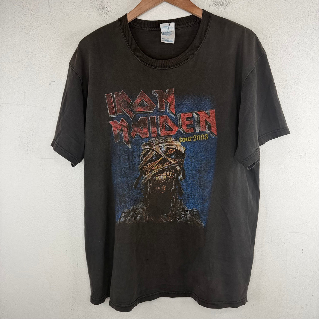 Vintage Smoked Iron Maiden 2003 Tour T-Shirt