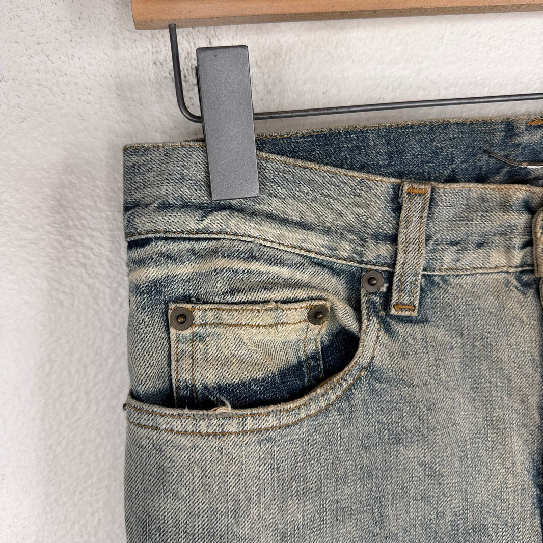 Saint Laurent Selvedge D10 Distressed Jeans
