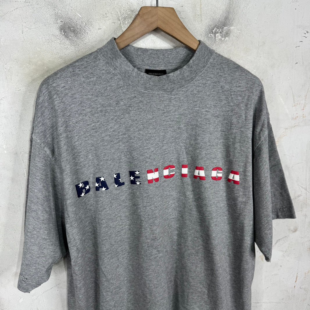 Balenciaga USA Logo T-Shirt
