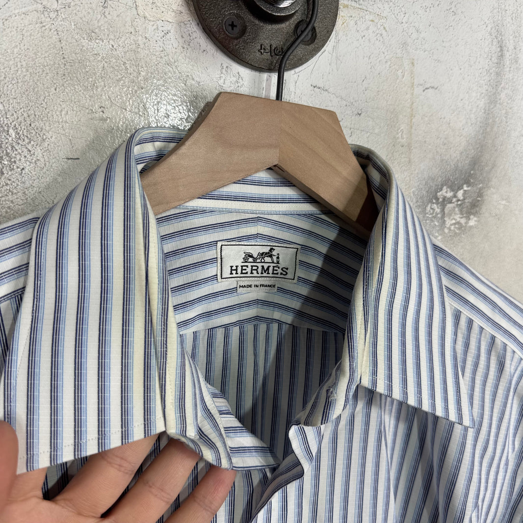 Hermes Striped Ripstop Overshirt