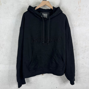 Anonymous Club Tonal Black Logo Hoodie