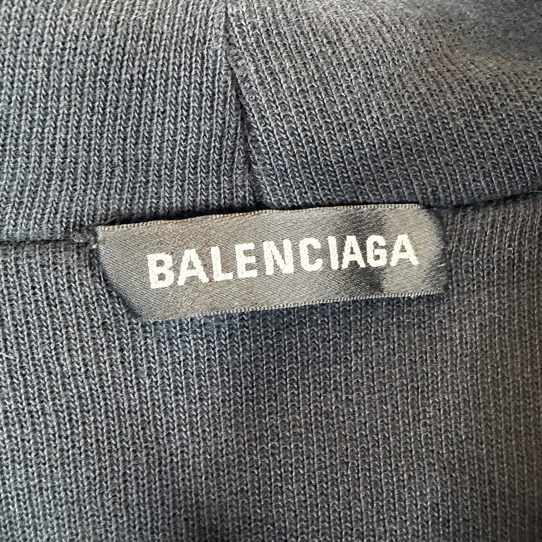 Balenciaga Heavy Thick Zip-Up Hoodie