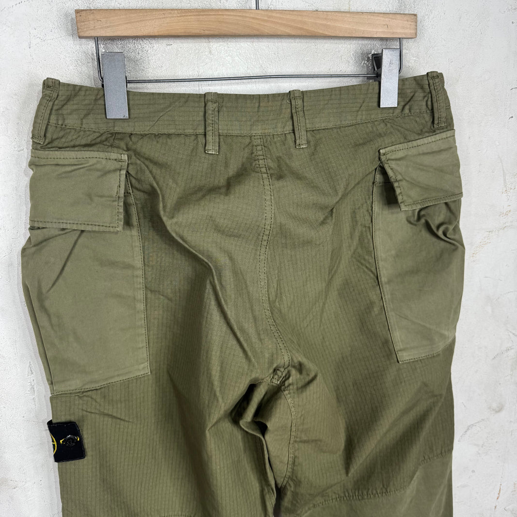 Stone Island Ripstop Olive Cargos