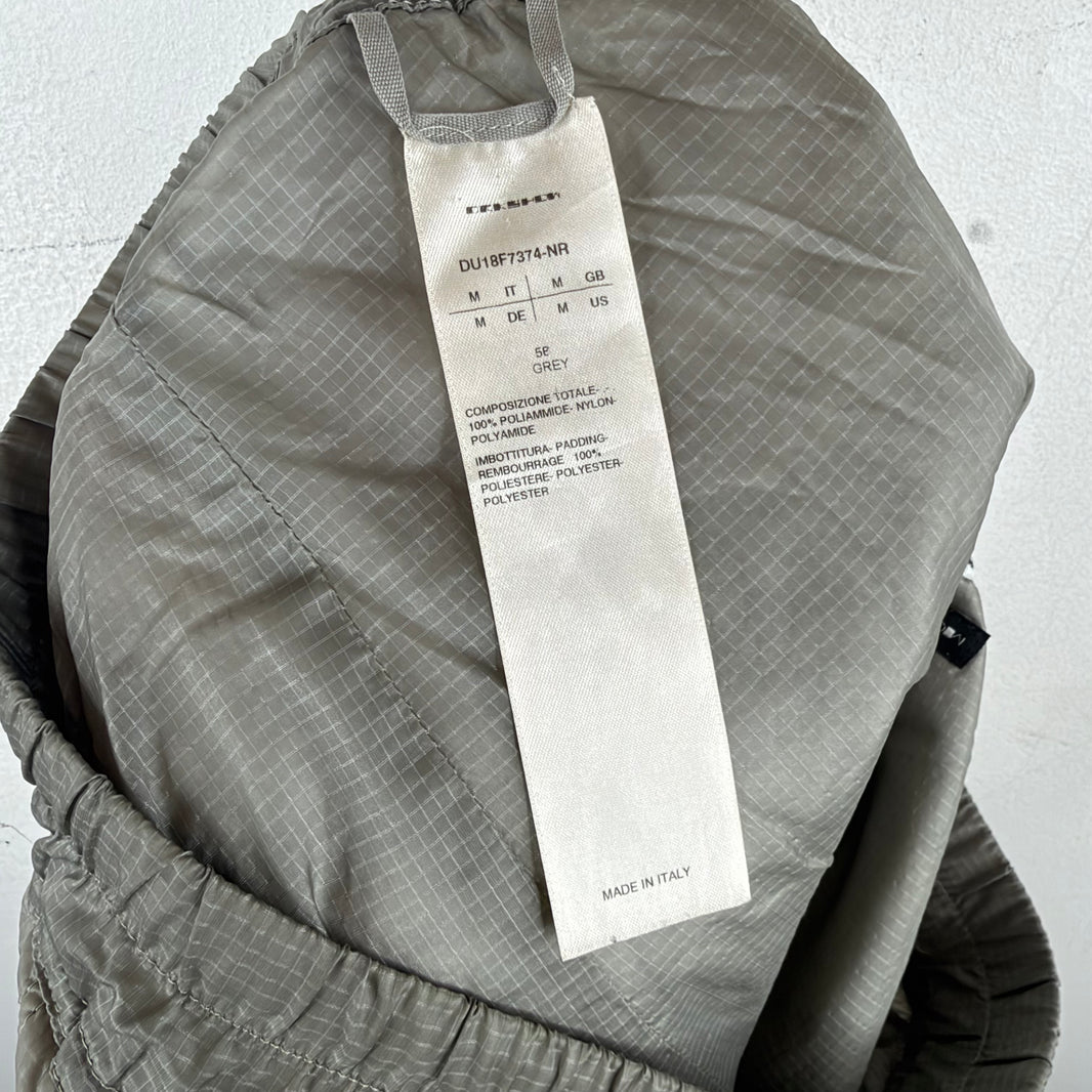 DRKSHDW Grey Long Drawstring Nylon Pants
