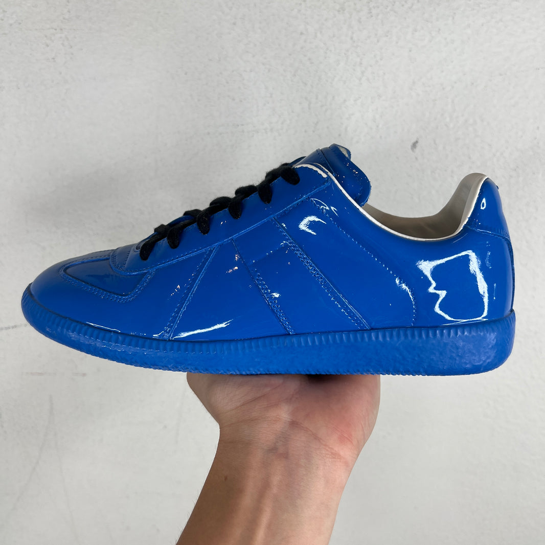 Margiela Blue Patent Leather Replica Sneakers