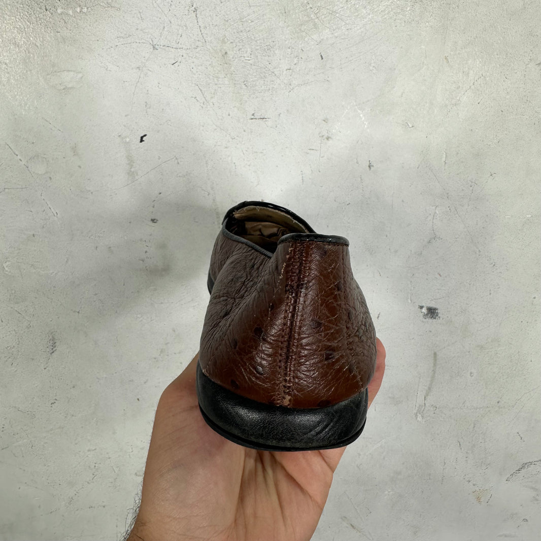 Belgian Ostrich Mr Casual Loafers