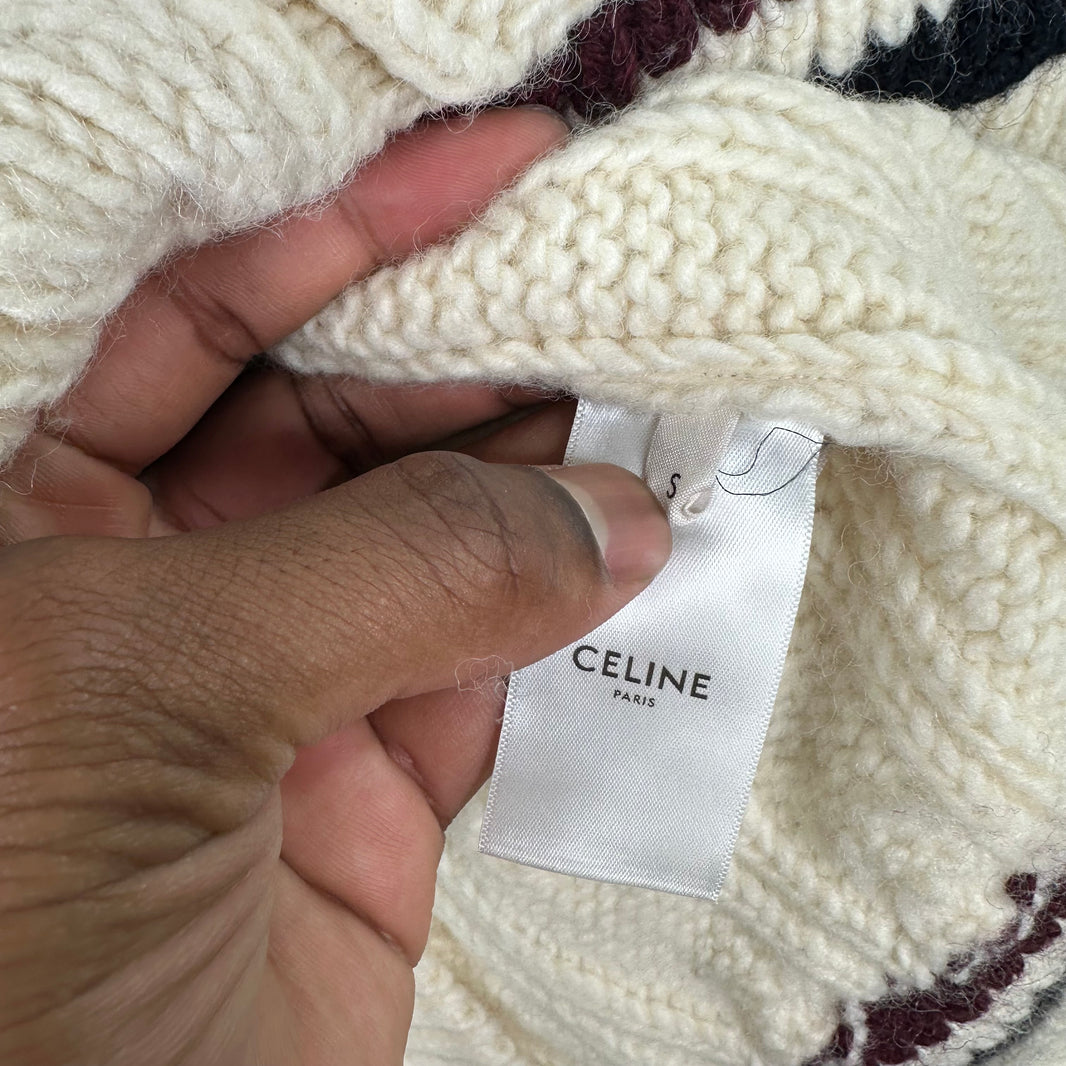 Celine Full Knit Collegiate Hoodie