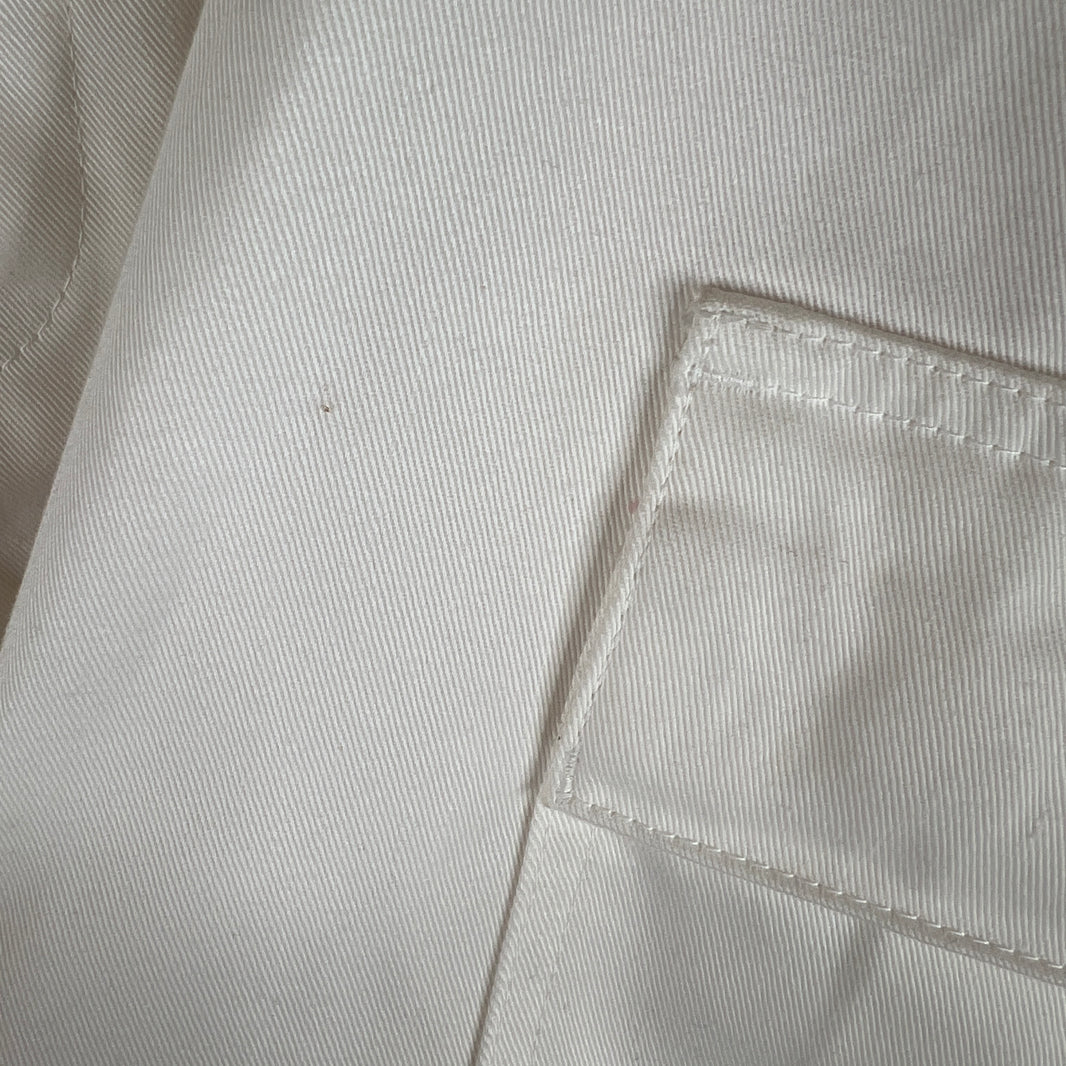 Balenciaga White Kick Knee Cargo Trousers