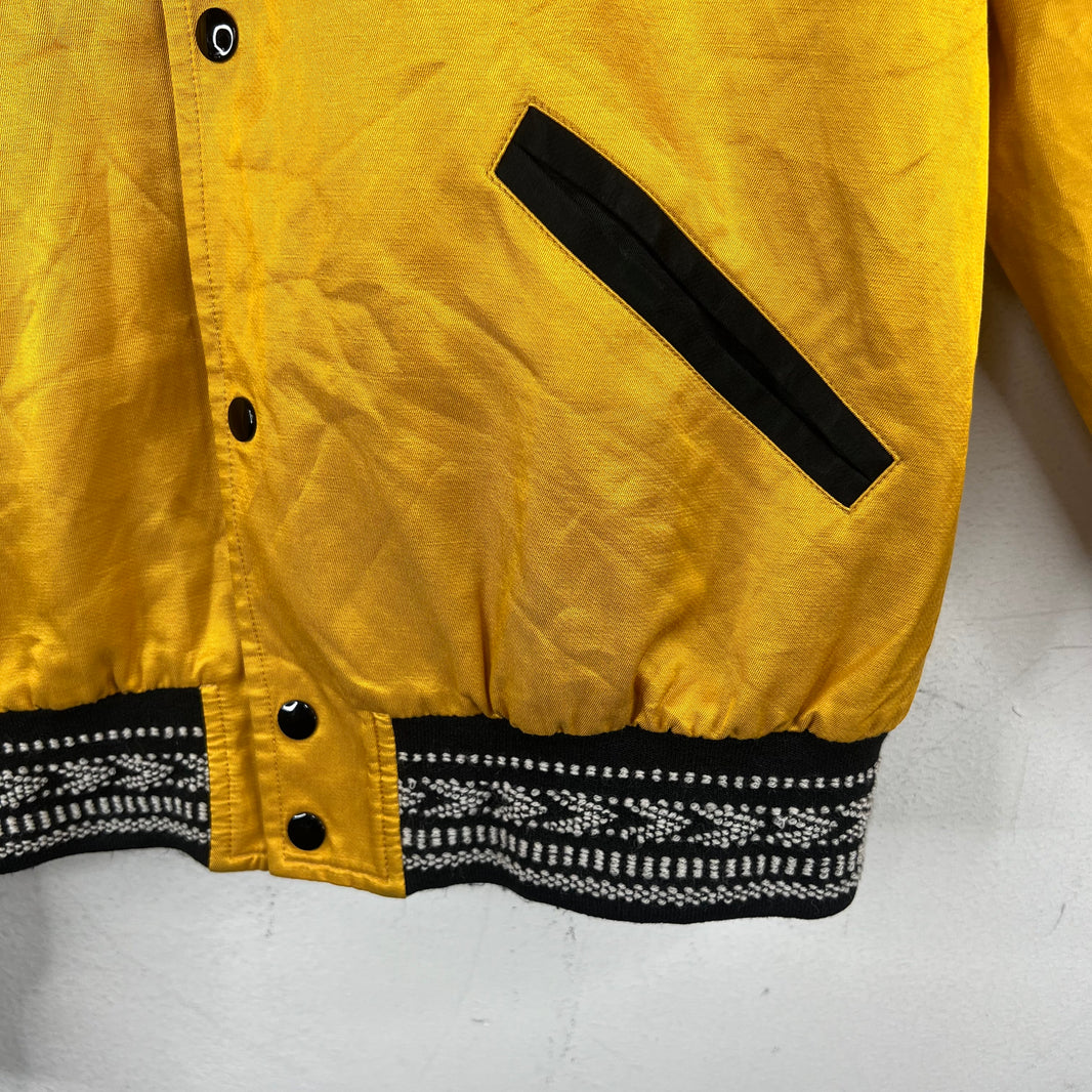 Saint Laurent Yellow Embroidered Teddy Jacket