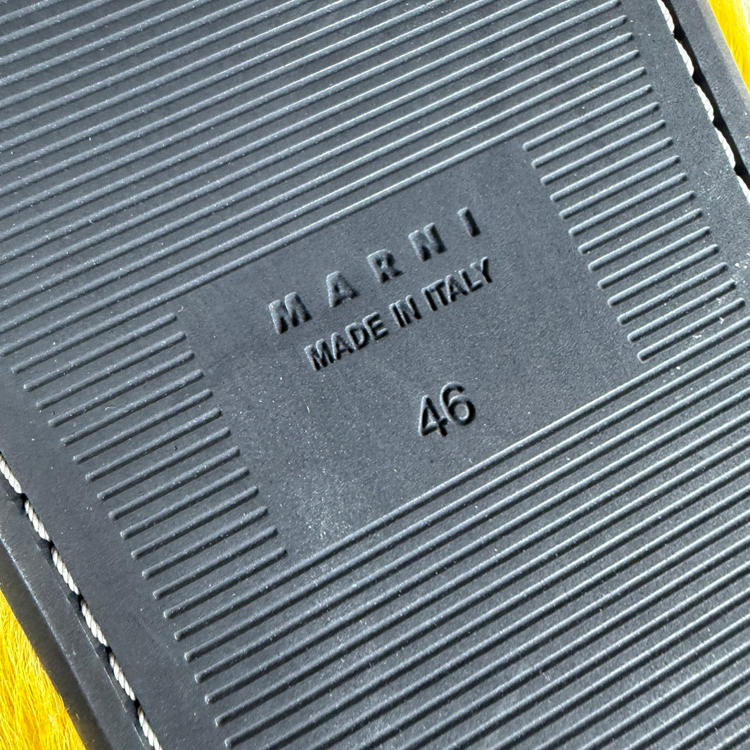 Marni Yellow Fussbett Mules