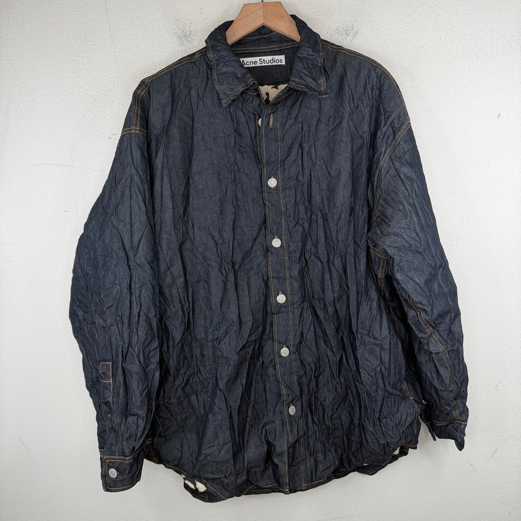 Acne Studios Wrinkled Padded Denim Jacket