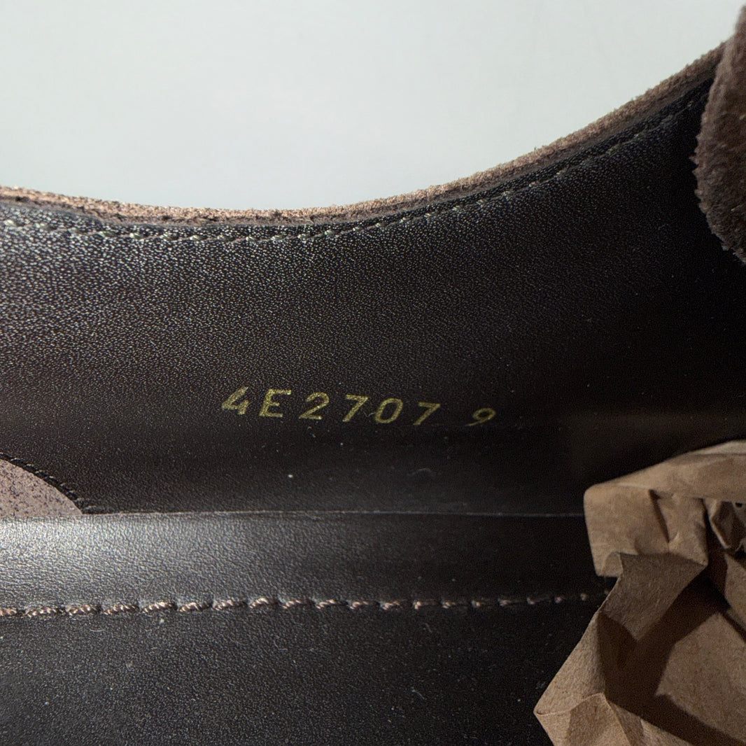 Prada Brown Suede Low Top Sneakers