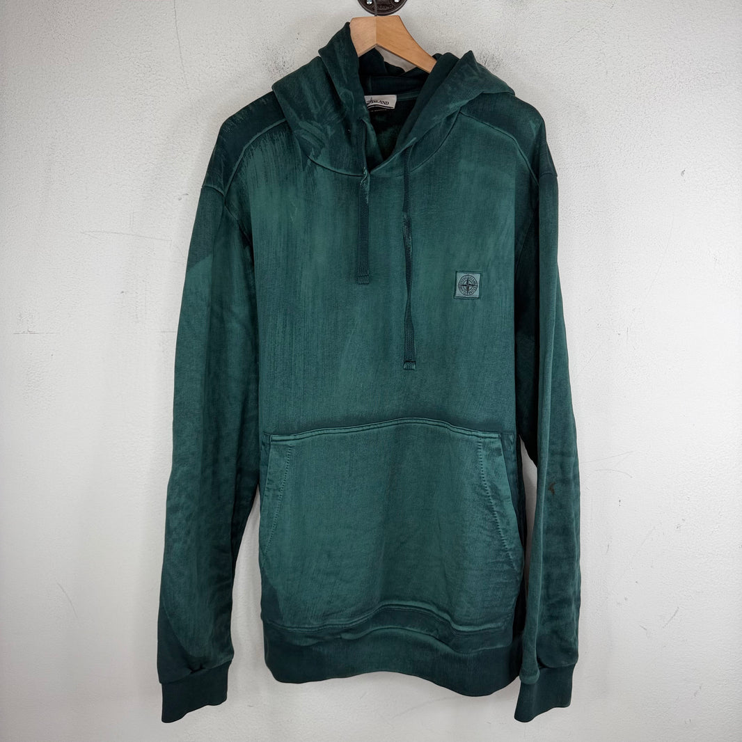 Stone Island Overdyed Green Hoodie