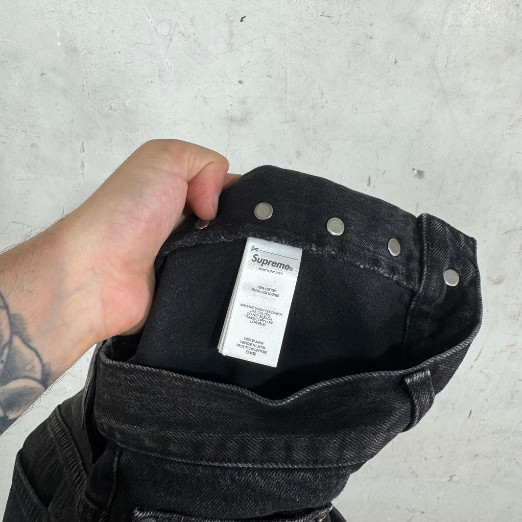 Supreme Faded Black Selvedge Jeans