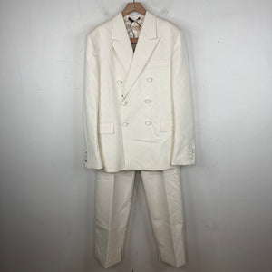 Gucci Tonal GG Monogram White Suit Set