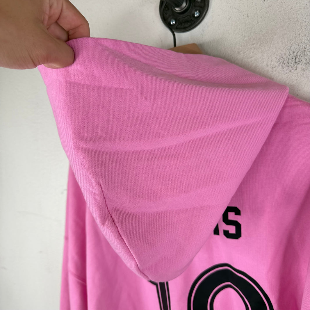 Balenciaga Pink Soccer Zip Hoodie