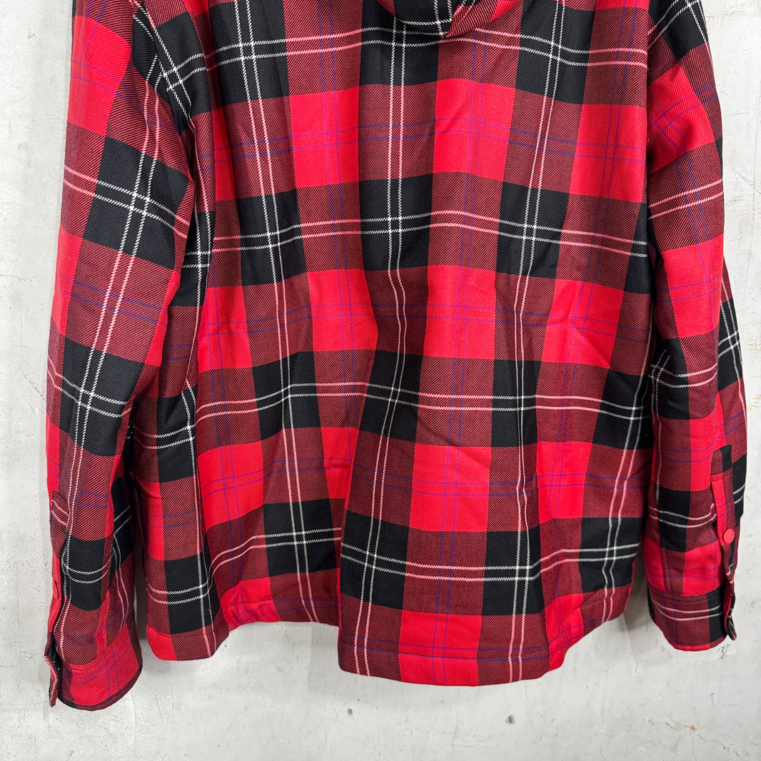 Marni Red Plaid Hooded Quilt Flannel