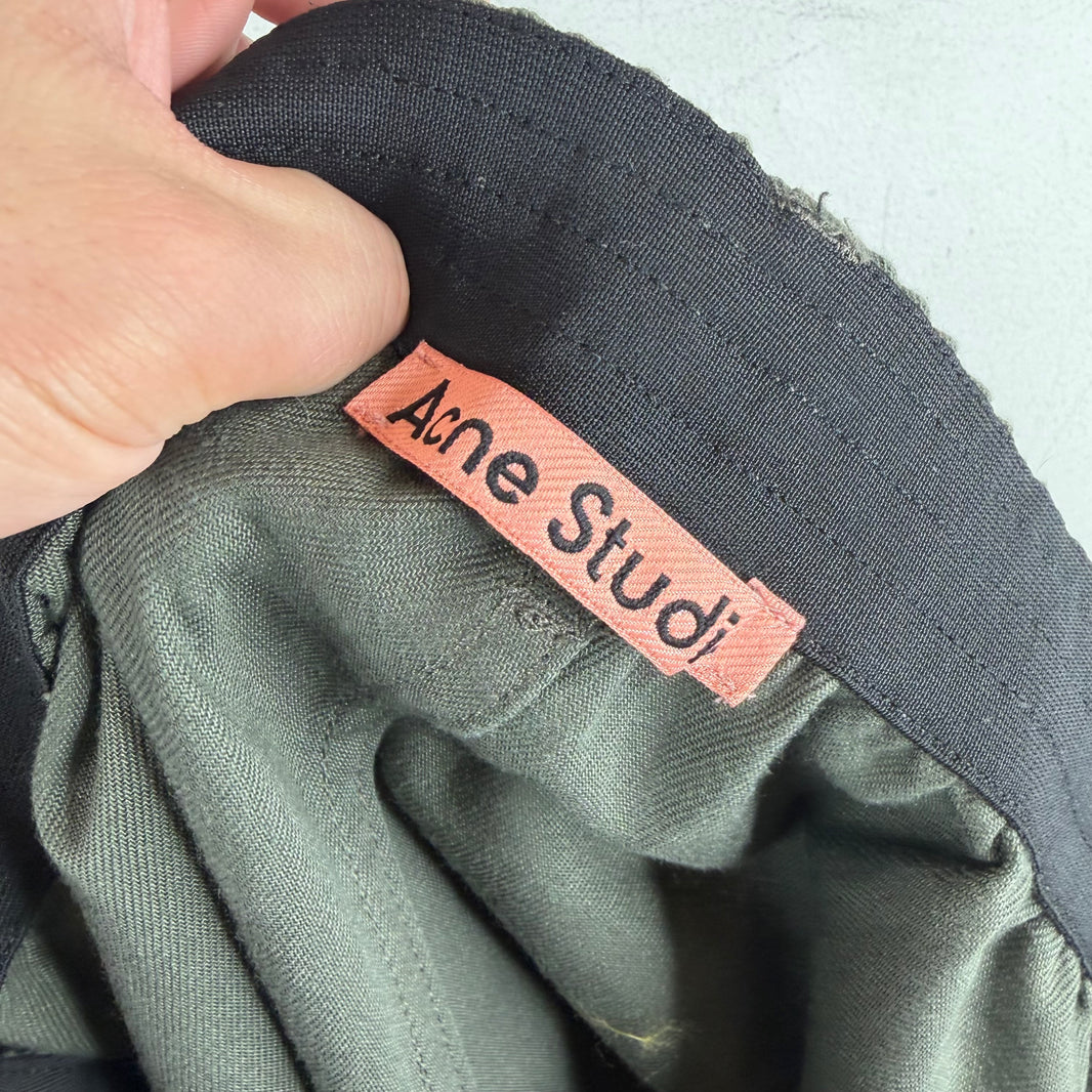 Acne Studios Green Twill Shorts