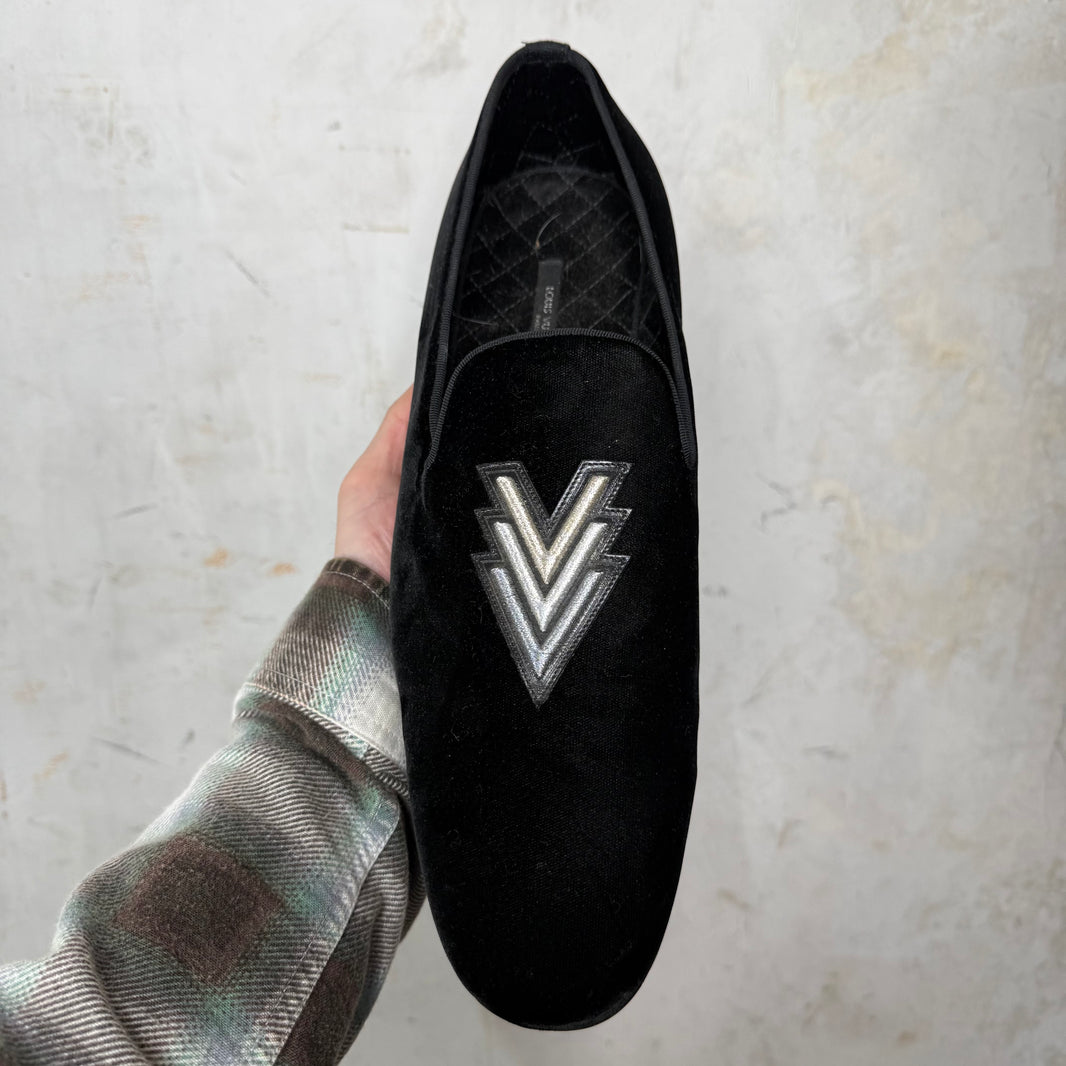 Louis Vuitton Aftershow Velvet Slippers