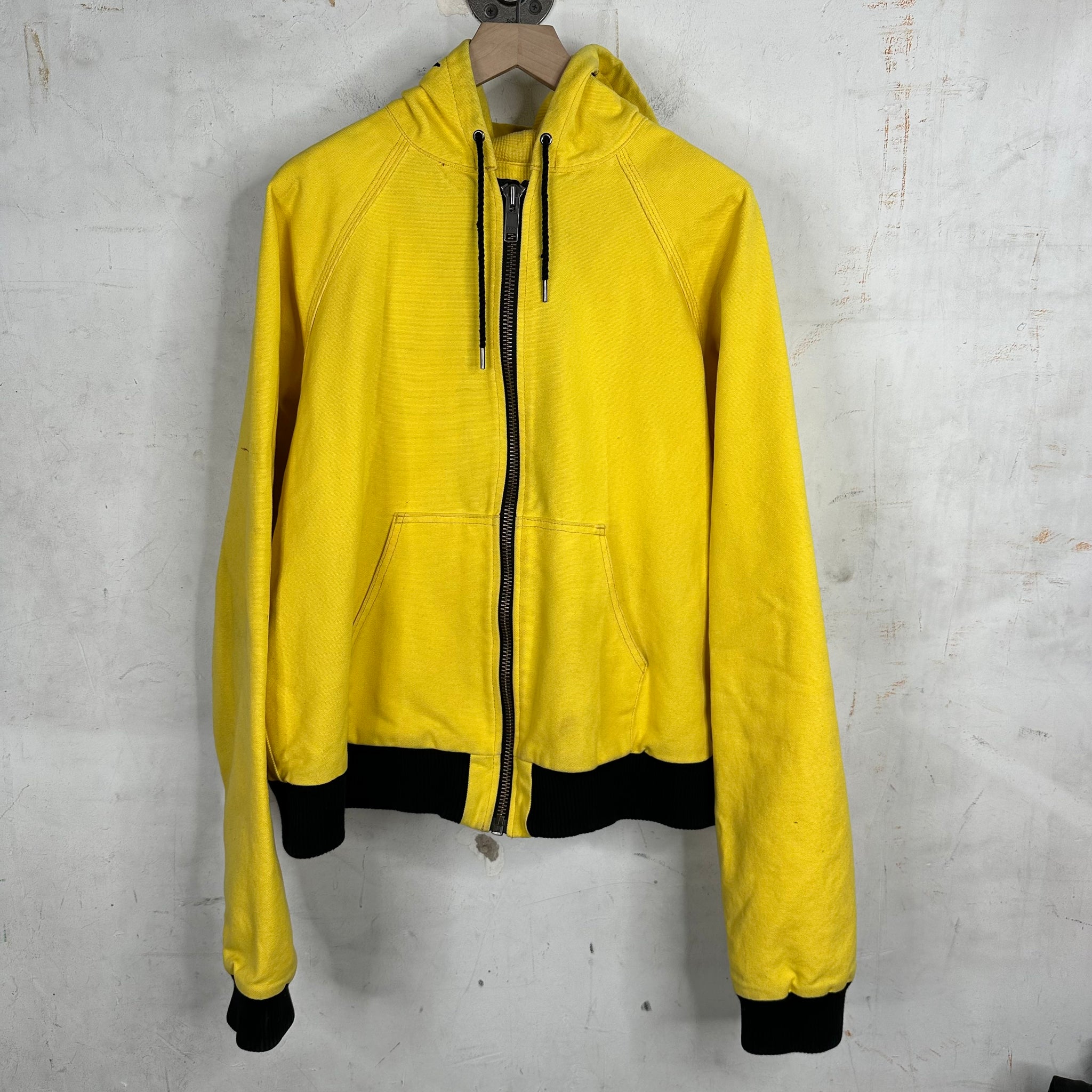 Vlone Yellow Cropped Work Jacket