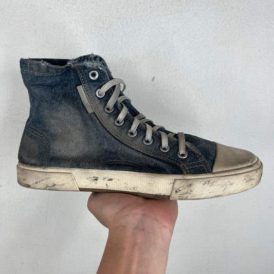 Balenciaga Denim Paris High top Sneakers